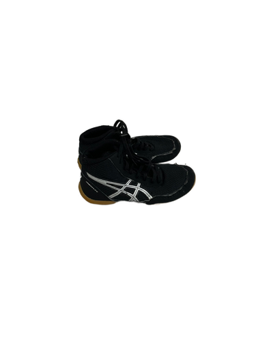 Used Asics MATFLEX Wrestling Shoes Black Youth 12.0 11692-S000139498