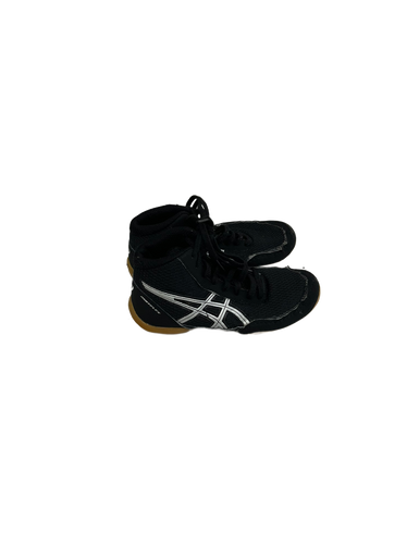 Used Asics MATFLEX Wrestling Shoes Black Youth 12.0 11692-S000139498