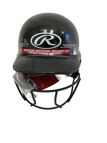 Used Rawlings MLTBH-R1 Batting Helmet w/Mask Black One Size 11692-S000139513