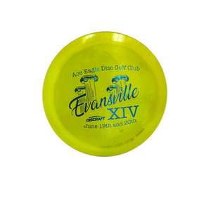Used Discraft Z UNDERTAKER TOURN STAMP Disc Golf Driver Yellow 173g 11692-S000139527