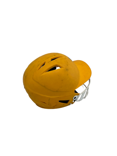 Used Champro HXS-1 Batting Helmet w/Mask Gold LG 11692-S000139545