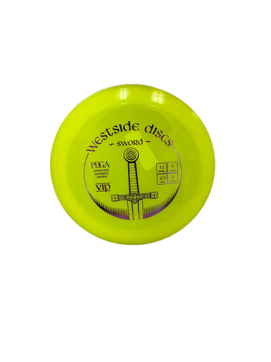 Used Westside VIP SWORD Disc Golf Driver Yellow 175g 11692-S000139580