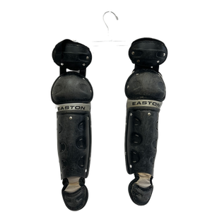 Used Easton BLACK MAGIC Catchers Leg Guards Black Youth 11692-S000139387