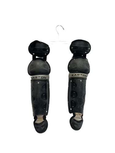 Used Easton BLACK MAGIC Catchers Leg Guards Black Youth 11692-S000139387