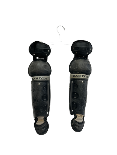 Used Easton BLACK MAGIC Catchers Leg Guards Black Youth 11692-S000139387