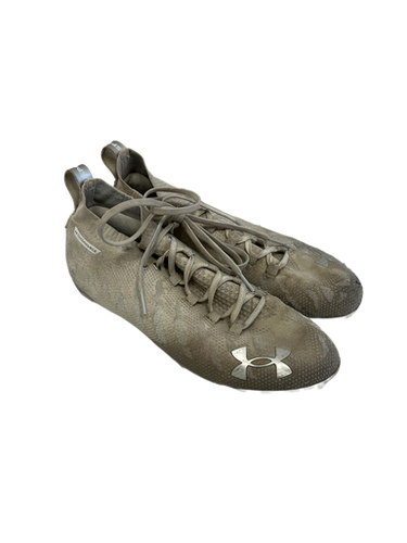Used Under Armour SPOTLIGHT Adult FB Cleats White Senior 10.5 11692-S000139391