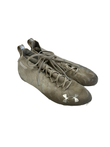 Used Under Armour SPOTLIGHT Adult FB Cleats White Senior 10.5 11692-S000139391