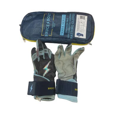 Used Bruce Bolt BB/SB Batting Gloves Navy Blue MD 11859-S000024139