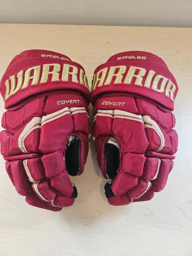 Boston College Warrior Covert Pro Stock Hockey Gloves 15" Pro Stock (Used)