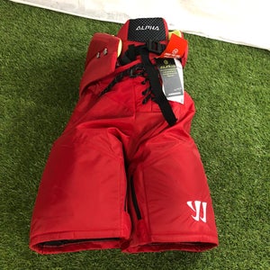 Red Senior Medium Warrior alpha Hockey Pants (New)