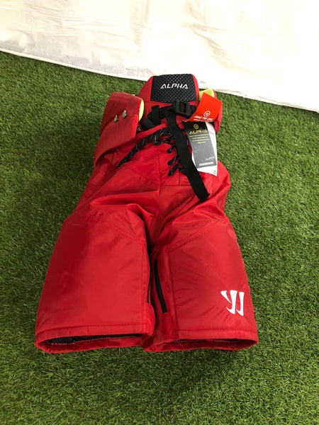 Red Senior Medium Warrior alpha Hockey Pants (New)