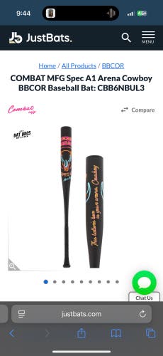 Combat MFG Spec A1 Alloy Bat (-3) 28 oz 31" (New)