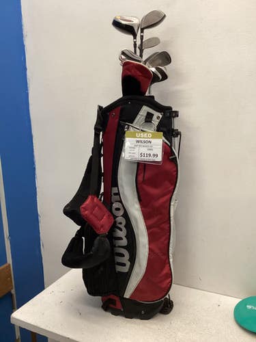 Used Wilson DEEP RED Mens Package Set RH Maroon 11 Piece 11443-S000196725