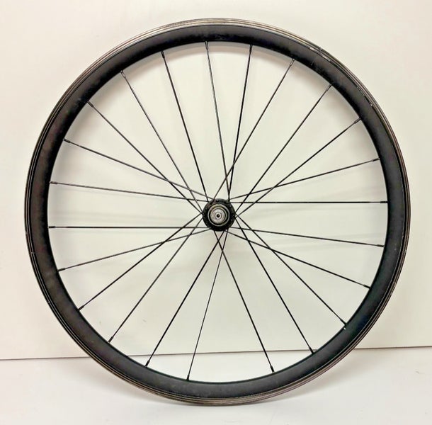 Black Aero Aluminum 24-Bladed Spoke Bolt-On 700C Rear Wheel Flip-Flop Hub READ
