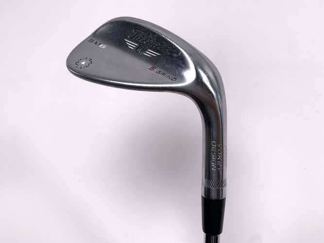 Titleist Vokey SM6 Tour Chrome Wedge 54* 10 Bounce S-Grind Wedge Steel Mens RH