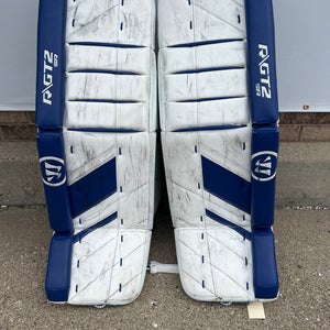 Blue 34" Senior Warrior Ritual GT2 Goalie Leg Pads (Used)