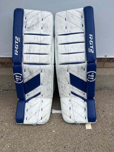 Blue 34" Senior Warrior Ritual GT2 Goalie Leg Pads (Used)
