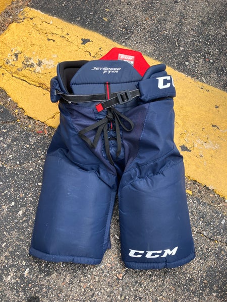 Blue Senior Medium CCM Jetspeed FT475 Hockey Pants (Used)