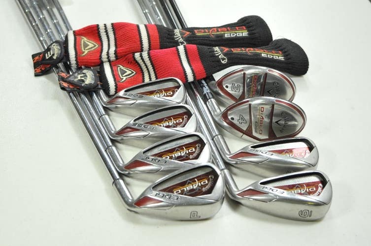 Callaway Diablo Edge 3-4H, 5-PW Iron Set Right Uniflex Steel  # 200487