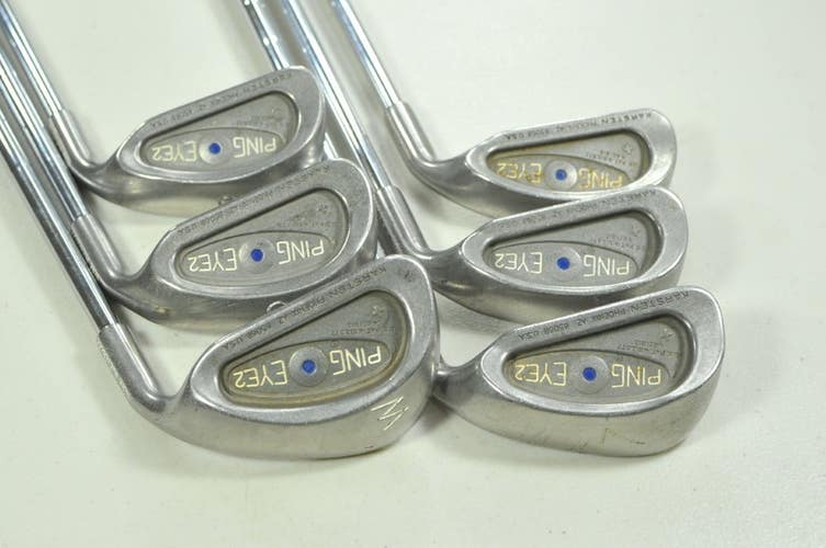 Ping Eye 2 5-W Iron Set Stiff Flex Blue Dot Right KT-Shaft Steel # 200199