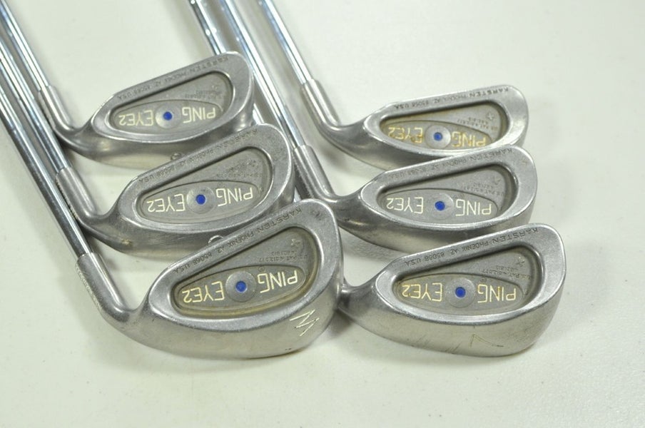 Ping Eye 2 5-W Iron Set Stiff Flex Blue Dot Right KT-Shaft Steel # 200199
