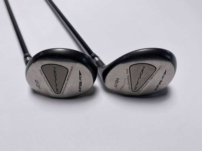 Nicklaus Airmax 3 & 5 Fairway Wood Set 16.5* 22* SG Pro Senior Graphite Mens RH