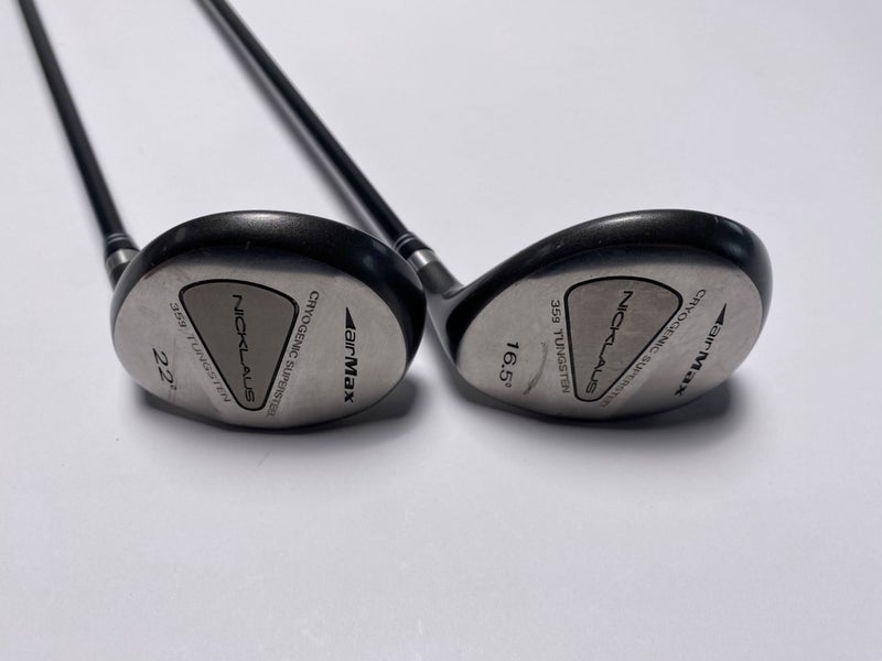 Nicklaus Airmax 3 & 5 Fairway Wood Set 16.5* 22* SG Pro Senior Graphite Mens RH