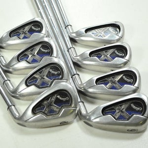 Callaway X-18 Pro Series 3-PW Iron Set Stiff Flex Right DG S300 Steel # 200549