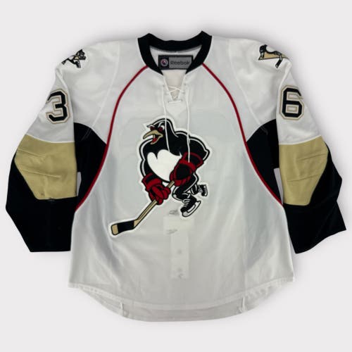 Pro Stock Game Used Wilkes-Barre/Scranton Penguins Preseason Home Jersey Bird