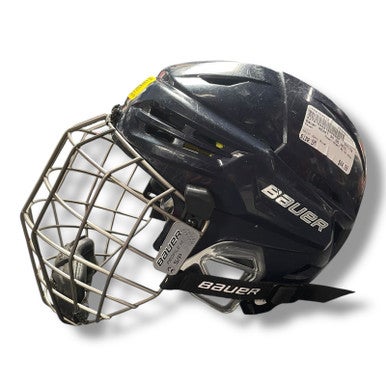 Used Bauer REAKT 95 NO HECC Helmet Cage Combo Navy Blue SM 11375-S000364612