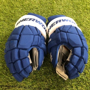 Blue Sher-Wood Rekker Legend Pro Gloves 13" Toronto Maple Leafs Jarnkrok Pro Stock (New)