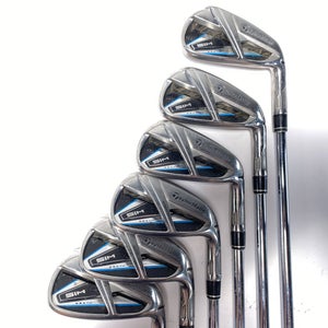 TaylorMade SIM MAX Iron Set 5-PW KBS Max 85g Stiff Steel Mens RH