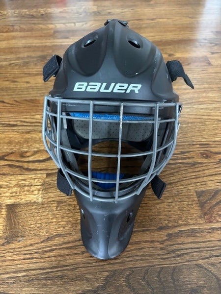 Junior Bauer NME 5 Goalie Mask - Flat Black (Used)