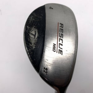 TaylorMade Rescue Mid 4 Hybrid 22* Light Metal Regular Steel Mens RH