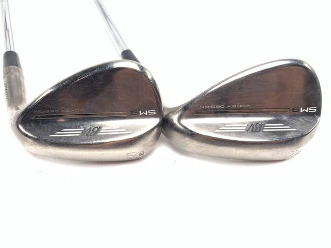 Titleist Vokey SM9 Brushed Steel Wedge Set 54* 10 | 58* 10 Wedge Steel RH