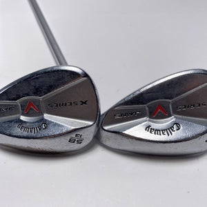 Callaway X Series Jaws Chrome Wedge Set 52* 12 58* 13 Rifle Wedge Steel Mens RH