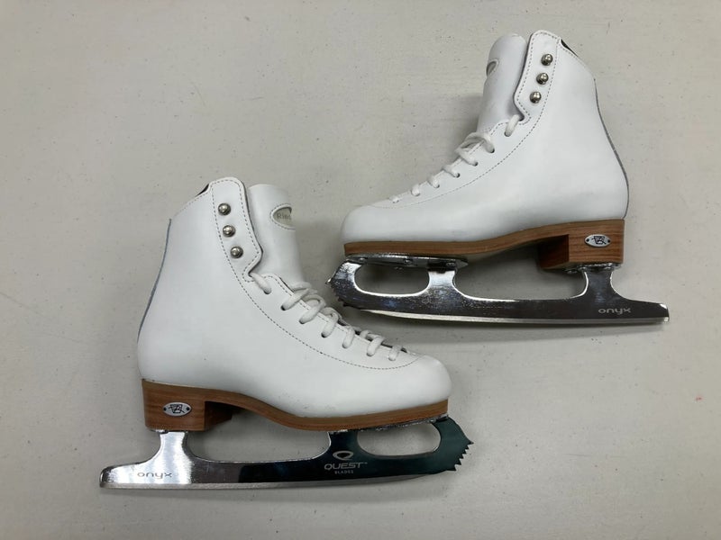 NEW Junior Riedell ONYX Figure Skates Size 1