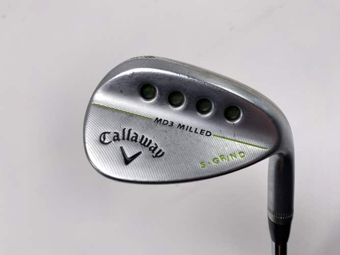 Callaway MD3 Milled Chrome S-Grind Wedge 58* 9 Project X 6.0 Stiff Steel Mens RH
