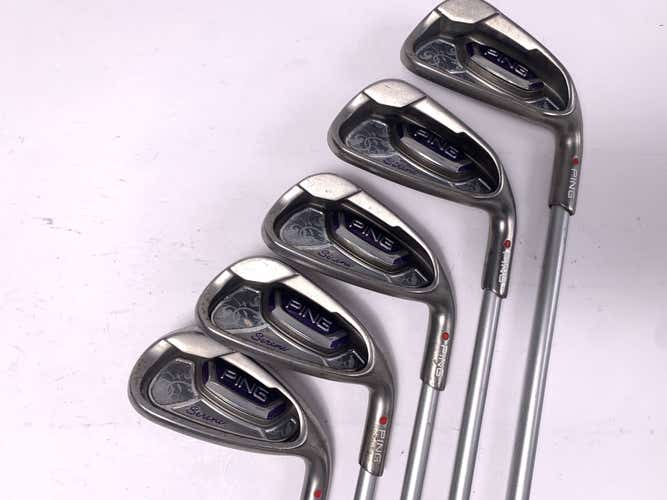 Ping Serene Iron Set 7-PW+SW Red Dot 1* Flat ULT 210 Ladies Graphite Womens RH