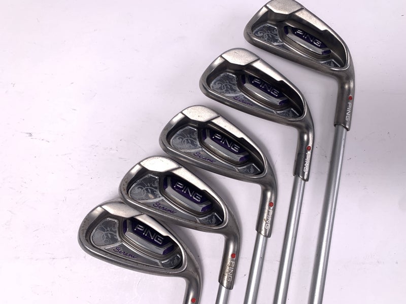 Ping Serene Iron Set 7-PW+SW Red Dot 1* Flat ULT 210 Ladies Graphite Womens RH