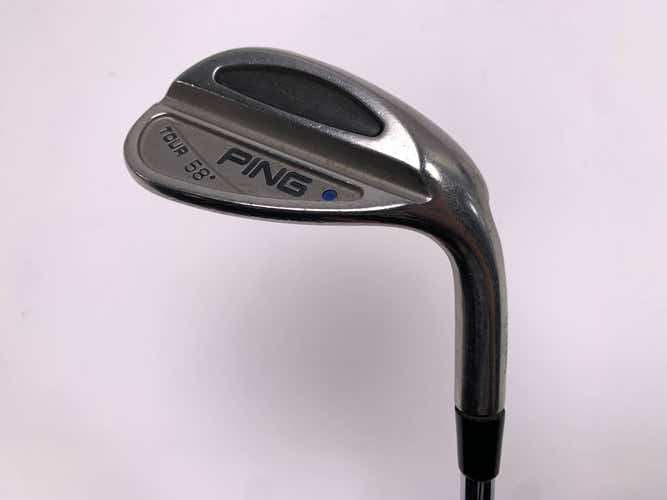 Ping Tour Lob Wedge LW 58* Blue Dot 1* Up Wedge Steel Mens RH