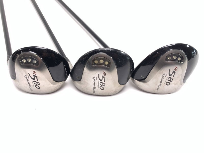 TaylorMade R580 Wood Set 3 5 7 | 15* 18* 21* MAS2 Ultralite 60g Regular Mens RH