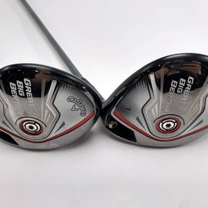 Callaway Great Big Bertha 2015 3 & 5 Fairway Wood Set 15* 18*Kuro Kage Senior RH