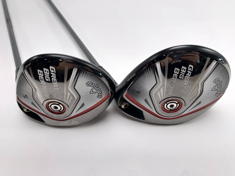Callaway Great Big Bertha 2015 3 & 5 Fairway Wood Set 15* 18*Kuro Kage Senior RH