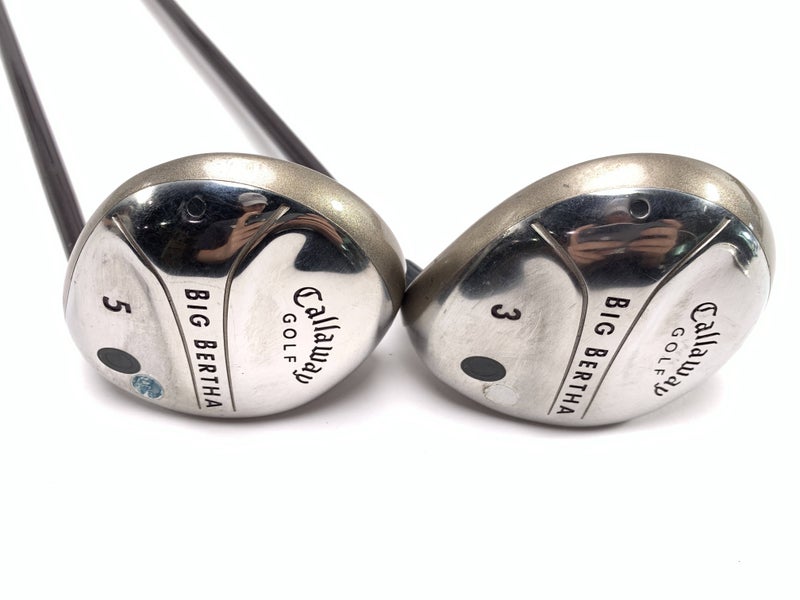 Callaway Big Bertha 2004 3 & 5 Fairway Wood Set 15* 18* Big Bertha Gems Mens RH