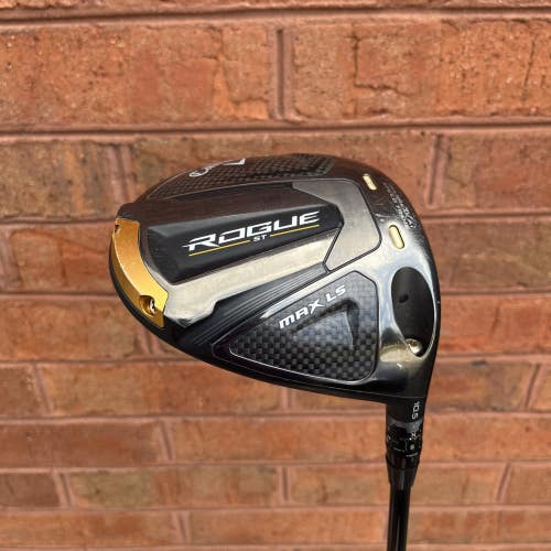 CALLAWAY ROGUE ST MAX LS DRIVER 9* HZRDUS RDX SMOKE 60 STIFF SHAFT GOLF CLUB