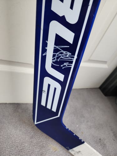Anthony Stolarz Game Used Maple Leafs Stick