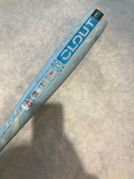 2025 Rawlings Clout AI Alloy Bat USSSA Certified (-10) Alloy 18 oz 28" (Used)
