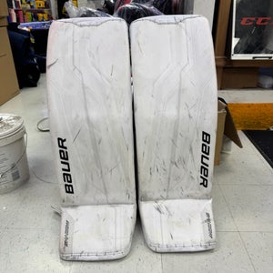 OHL Jacob Oster Pro Stock Large Bauer Supreme Shadow Goalie Leg Pads Pro Stock (Used)