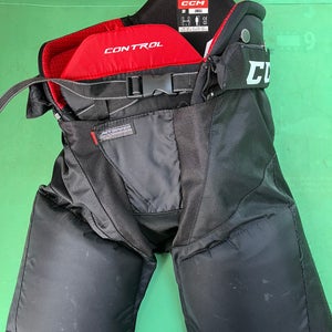 Black Senior Small CCM JetSpeed Control Hockey Pants (Used)